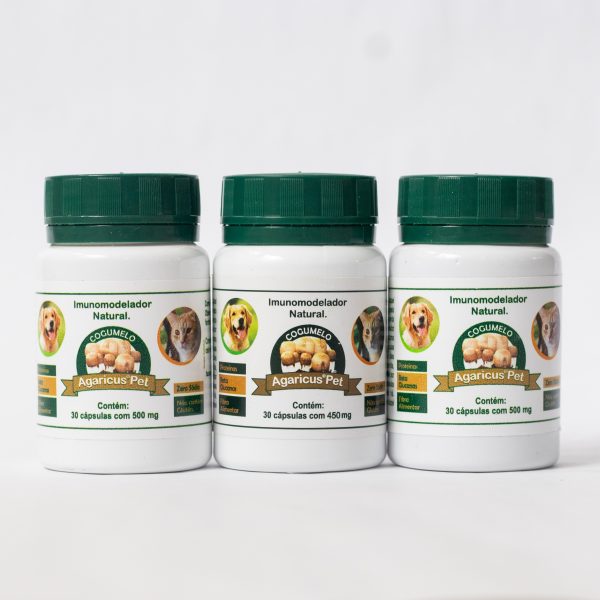 Cogumelo Agaricus PET - Imunomodulador Natural - Compre 3 frascos e ganhe 10% de desconto!